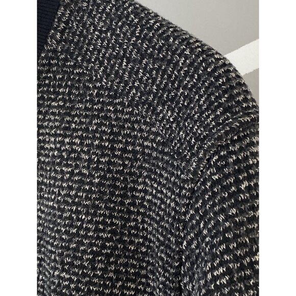 Carbon 2 Cobalt Jacket Mens L Black Gray Nuvola Sherpa Fleece Lined Knit Zip Jac - Picture 6 of 16